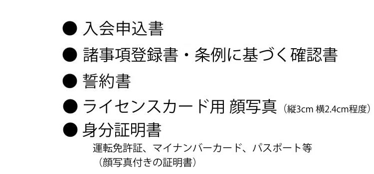 提出書類の内容